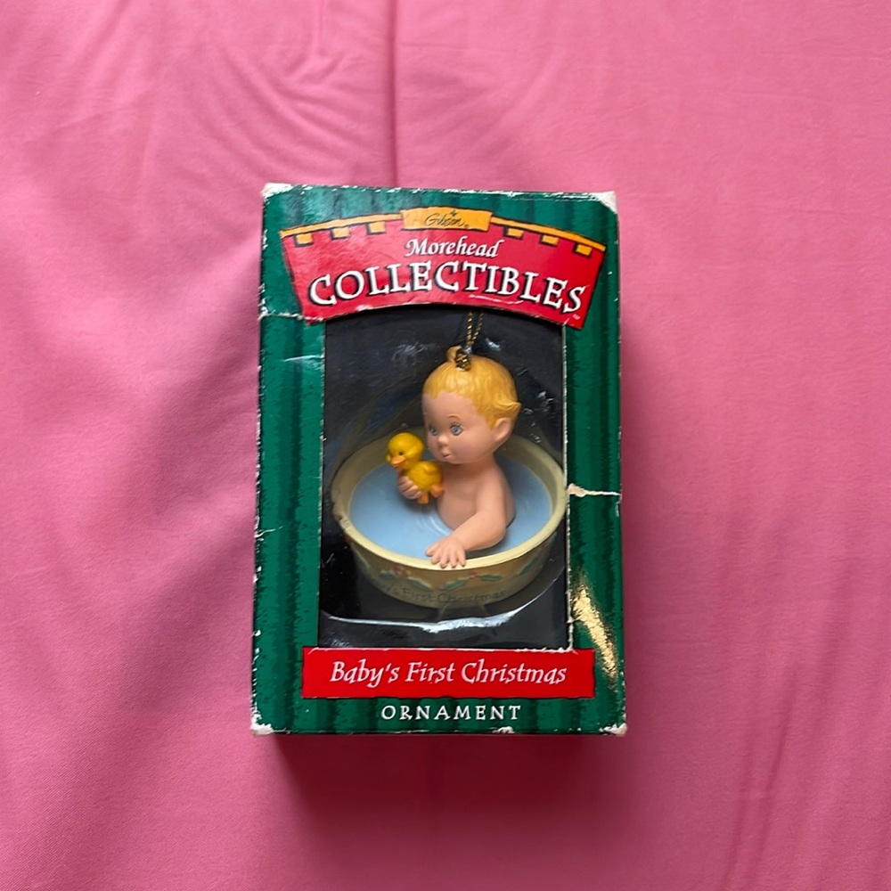 Gibson morehead collectibles “baby’s first Christmas” ornament